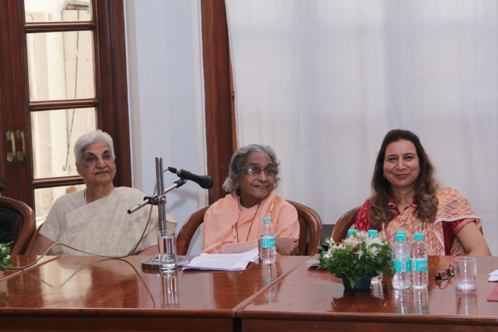 Dr. Durga Jain, Founder; Sister Gaitonde, Principal; Dr. Radhike Khanna, Vice Principal of S.P.J. Sadhana School