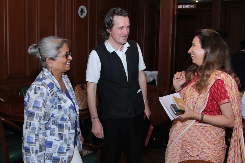 Documentary Filmmaker Arunaraje Patil with Alexander Schieffer & Radhike Khanna