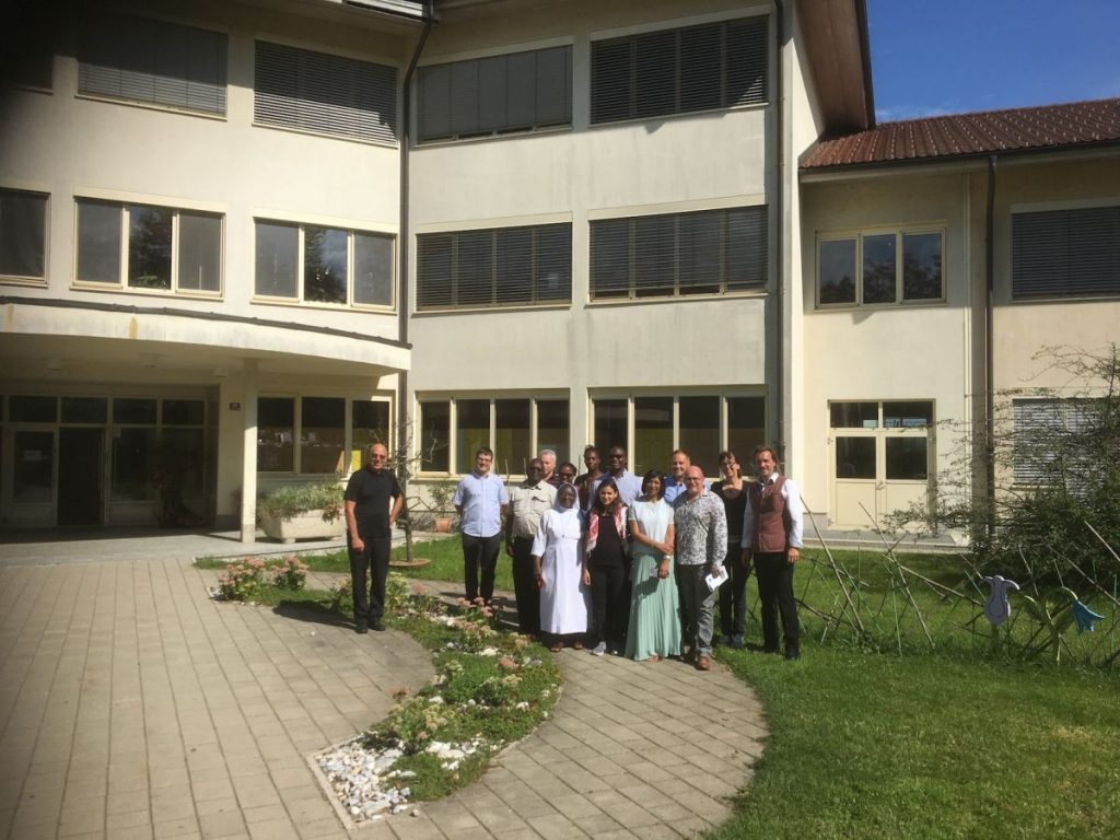 2018 09 11 Slovenia BC Naklo PhD Module Cohort 5 Group Picture with BC Naklo Outside