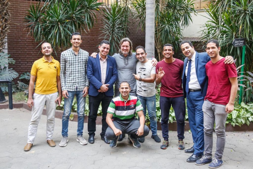 2018 10 20 Cairo Goethe Tahrir Workshop Participants Group Picture Men