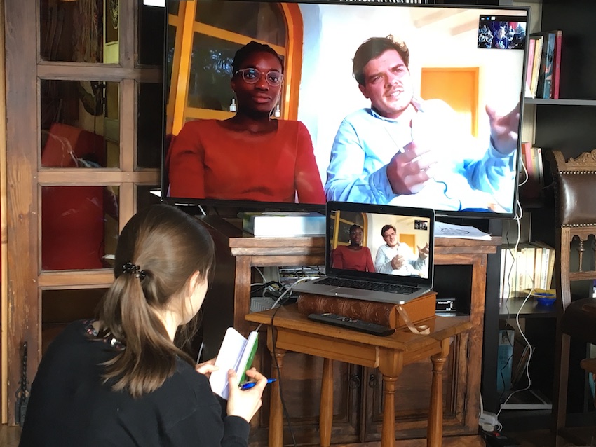 2019 04 08 Integral Development Course 2019 at H4H Zoom Call with Max Abouleish Ama and Salome Frei