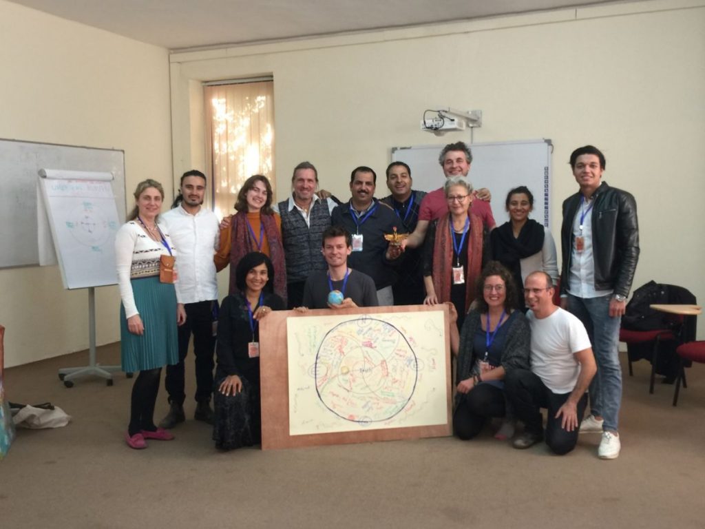 2019 12 13 Egypt Sekem SIF Social Initiatives Forum Workshop Alexander Full Group Pic with Drawing